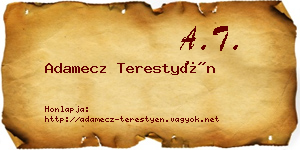 Adamecz Terestyén névjegykártya